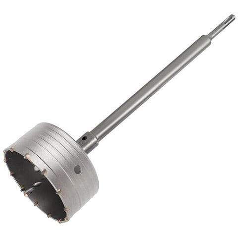 Fresa Muro A Tazza 125 Mm Asta Prolunga 60 Cm Attacco Trapano Sds Plus - Foto 1