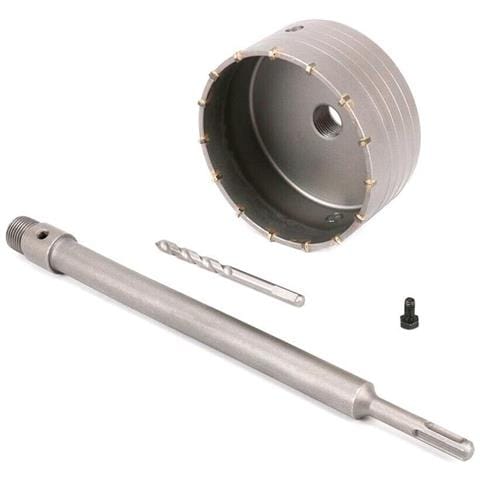 Fresa Muro A Tazza 125 Mm Asta Prolunga 60 Cm Attacco Trapano Sds Plus - Foto 2