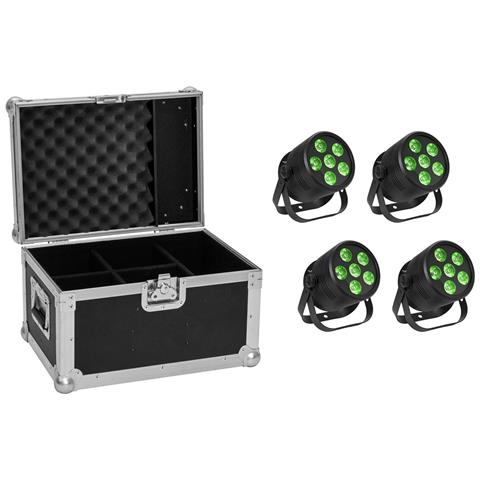 Set 4x Led Silent Par 6 Qcl Floor Sw + Case (20000986) - Foto 1