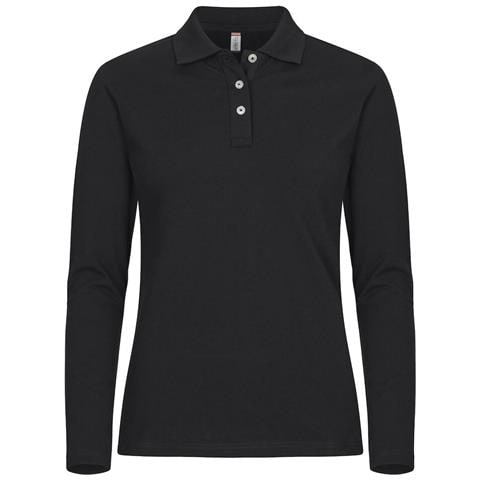 Stretch Premium Polo L /s Women Nero Xs - Foto 1