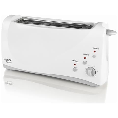Tostapane TO-100.008A a 2 Fette con Potenza 1000 W Colore Bianco - Foto 1