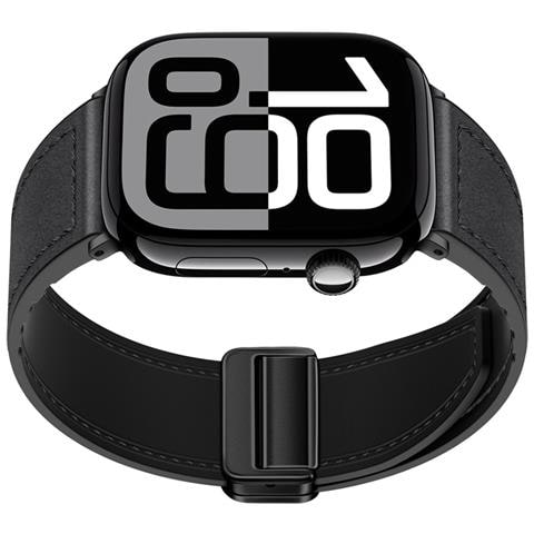 Cinturino Per Apple Watch Magnetico In Vera Pelle Black L - Foto 4