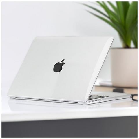 Cover Trasparente Crystal Per Macbook Air 13 Pollici 2022 M2, Trasparente - Foto 2