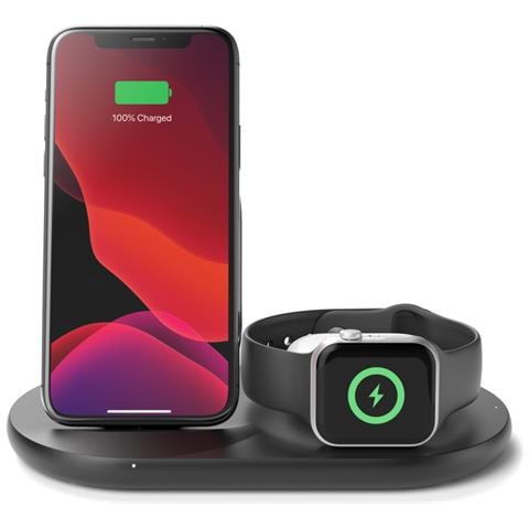 WIZ001MYBK Caricabatterie per dispositivi mobili Smartphone, Orologio intelligente Nero AC Carica wireless Interno - Foto 2