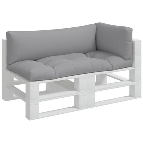 Cuscini Per Pallet 3 Pz Grigi In Tessuto - Foto 3