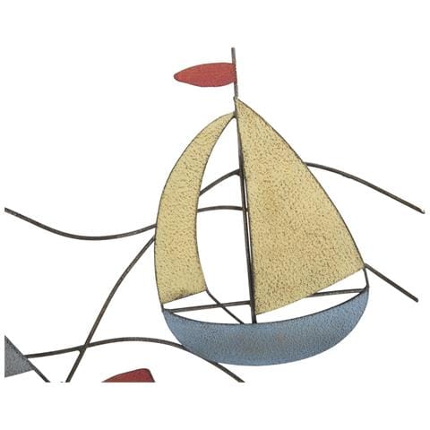 Decorazione In Metallo 3d Barche 1 - Multicolore - Metallo - 114,5x3,5x62,5 Cm - Foto 8