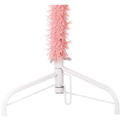 Lusso Casadino - Albero Natale Artificiale Sottile A Metà E Supporto Rosa 180 Cm - Foto 8