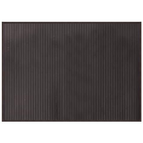 Tappeto Rettangolare Marrone Scuro 70x100 Cm In Bambù - Foto 1