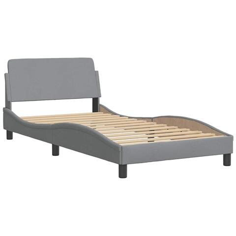 Giroletto senza Materasso Grigio Chiaro 100x200 cm Tessuto - Foto 9