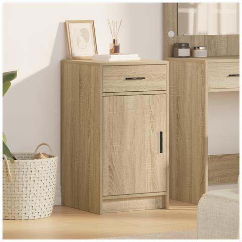 Mobile Sideboard Rovere Sonoma 40x41x75 cm in Legno Ingegnerizzato - Foto 2