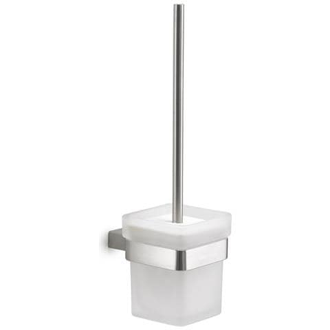 Scopino Wc Con Ciuffo In Setole Da Muro In Acciaio Inox Aisi 304 E Cromall A533-03 Serie Maui Satinato - Foto 1