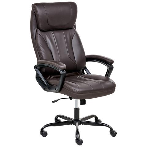 Poltrona Da Scrivania Proud Pelle Sintetica Marrone Scuro - Foto 2