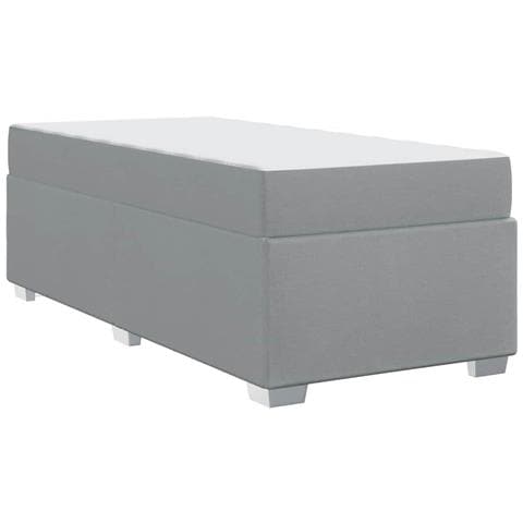 Struttura del letto Grigio chiaro 90 x 200 cm Tessuto - Foto 9