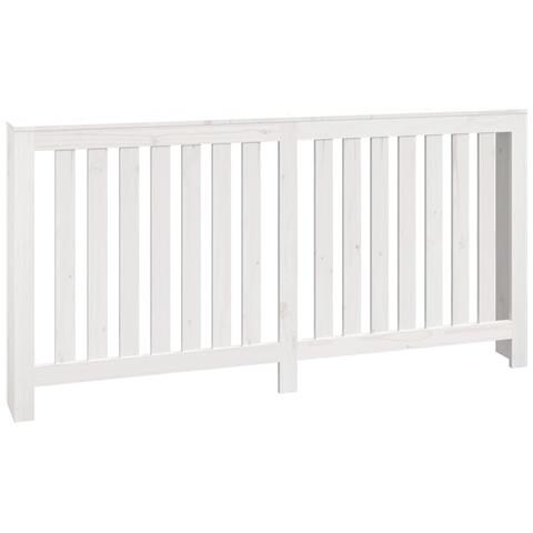 Copertura Termosifone Bianca 169x19x84 cm Legno Massello Pino - Foto 1