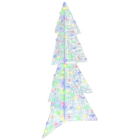 Albero di Natale con 160 LED Multicolore 150 cm Acrilico - Foto 1