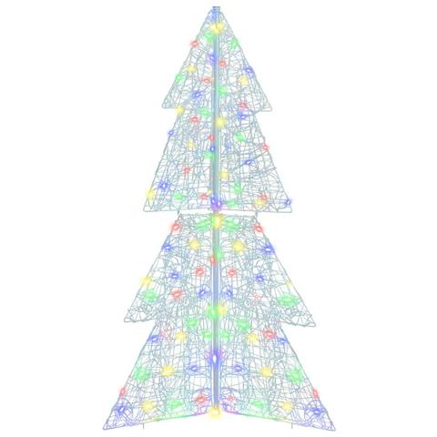 Albero di Natale con 160 LED Multicolore 150 cm Acrilico - Foto 2