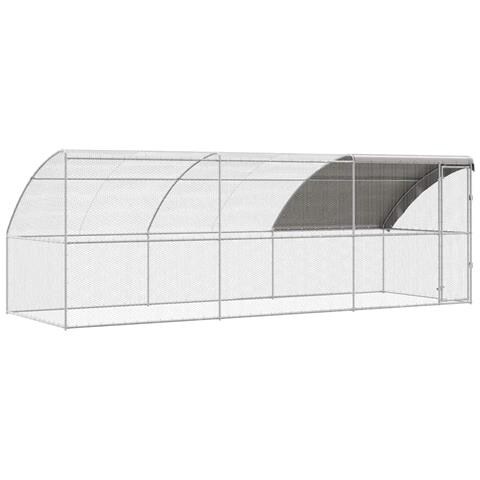Gabbia per polli Argento 600 x 200 x 198.5 cm Acciaio zincato - Foto 1