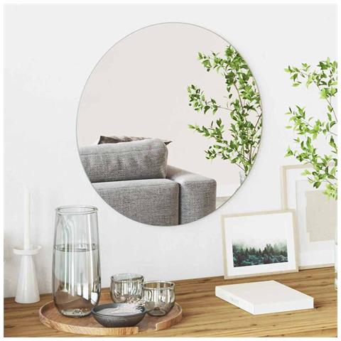 Specchio da parete Ø 50 cm vetro temperato - Foto 2