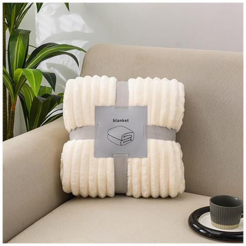 Coperta Morbida E Calda In Pile - Plaid Per Divano, Letto E Viaggio  L - Foto 5