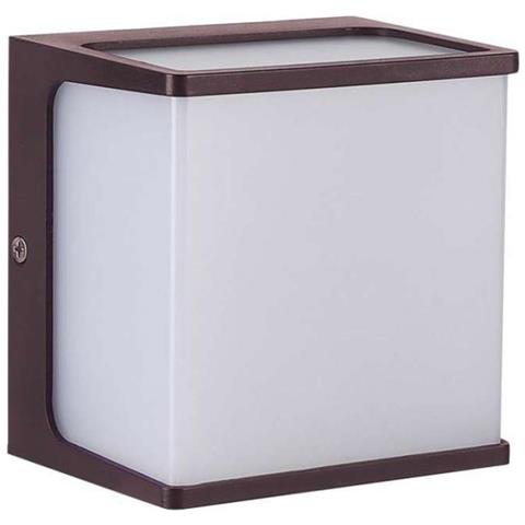Lampada LED da Muro a Lanterna 8W Classica Colore Marrone 4000K IP65, colore Marrone - Foto 1