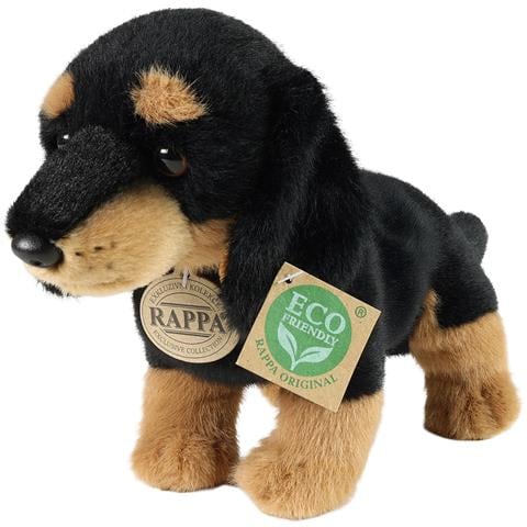 Peluche Cane Bassotto 23 Cm Edizione Eco-friendly Ultra Morbido, Noir / Marron - Foto 1