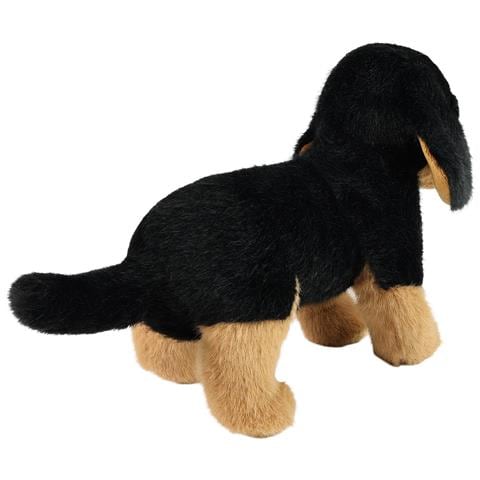 Peluche Cane Bassotto 23 Cm Edizione Eco-friendly Ultra Morbido, Noir / Marron - Foto 2