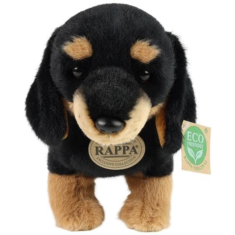 Peluche Cane Bassotto 23 Cm Edizione Eco-friendly Ultra Morbido, Noir / Marron - Foto 4