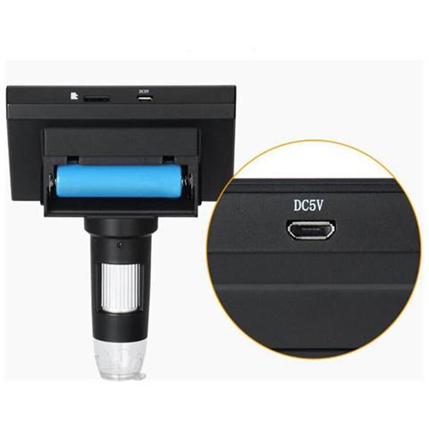 Microscopio Digitale Dm4-z01b019 - Schermo Lcd 4,3"" | Ingrandimento 50x-1000x, 8 Led Regolabili | Uso Professionale E Didattico - Foto 8