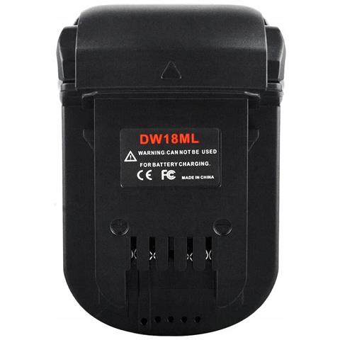 Adattatore Batteria Dewalt 18v A Milwaukee 18v Dw18ml - Compatibile Con Utensili Milwaukee 18v | Costruzione Robusta, Montaggio Facile - Foto 2
