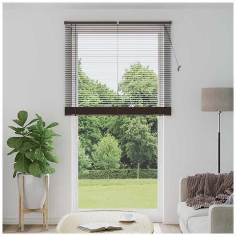 Tenda Veneziana Marrone Scuro con Motivo 213 x 110 cm PVC - Foto 2
