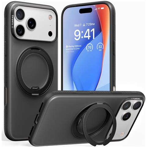 Cover per iPhone 17 Pro Max - TPU+PC, Nero, MagSafe - Foto 1
