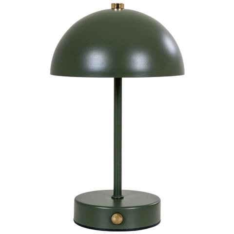 Lampada Da Tavolo Ricaricabile Holt-verde-metallo-15x15x25 Cm - Foto 1