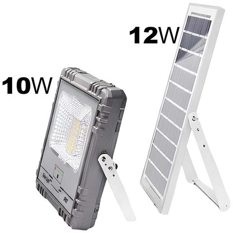 Proiettore Solare Led 10w Ip67 Con Batteria 10000mah Con Pannello 12w - Foto 5