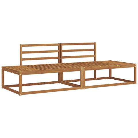 Set di divani da esterno 2 Pezzo Naturale 230,5 x 83 x 73 cm - Foto 1