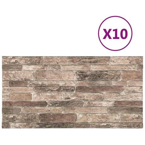 Pannelli da parete 10 pcs Multicolore 100 x 50 cm Schiuma EPS - Foto 2