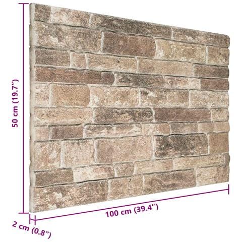 Pannelli da parete 10 pcs Multicolore 100 x 50 cm Schiuma EPS - Foto 4