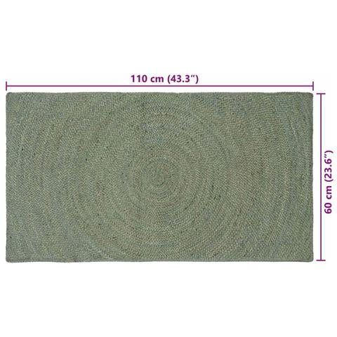Tappeti per area Verde Oliva 60 x 110 cm Juta - Foto 7
