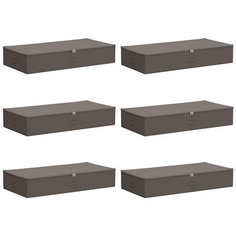 Scatola di Stoccaggio 6 pcs Grigio 100 x 50 x 18 cm - Foto 1