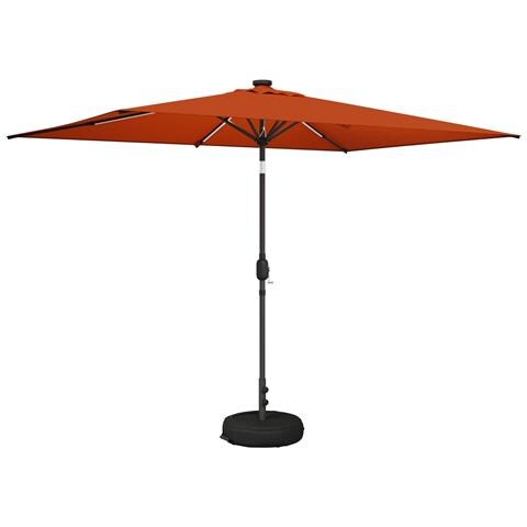 Parasol da Giardino con Luci LED 200 x 300 cm Poliestere - Foto 1