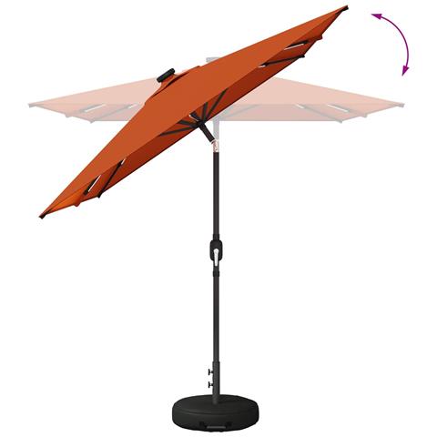 Parasol da Giardino con Luci LED 200 x 300 cm Poliestere - Foto 9