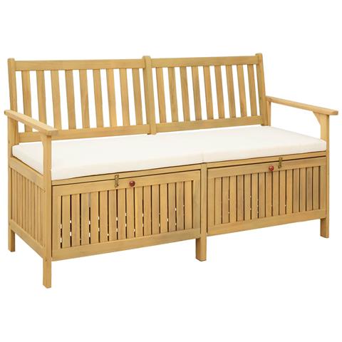 Panchina con contenitore con cuscino con porta 148 x 63 x 84 cm - Foto 1