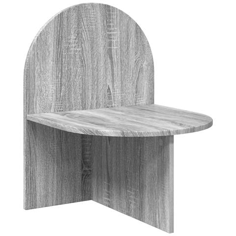 Comodino Grigio Sonoma 48 x 49 x 65 cm Legno ingegnerizzato - Foto 1
