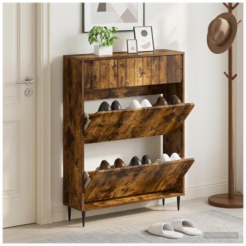 Mobile per scarpe ZWOLLE 78 x 24 x 103 cm Legno ingegnerizzato - Foto 2