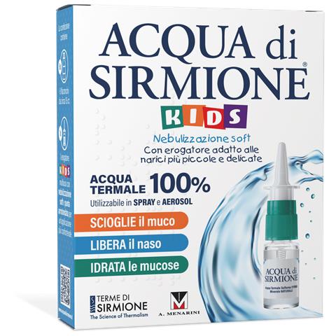 Acqua di Sirmione Kids Nebulizzazione Soft Acqua Termale 100% 6 Flaconcini Pluridose da 15 ml - Foto 1