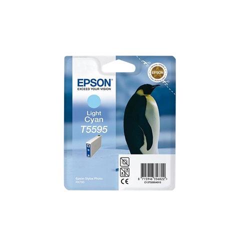 C13T55954010 Cartuccia Ink Originale Ciano Chiaro per Stylus Foto RX700EX Capacità 400 Pagine - Foto 9