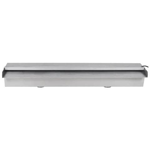 Cascata Per Laghetto Rettangolare In Acciaio Inossidabile 60 Cm E Led - Foto 1