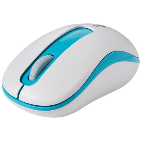 Mouse Wireless M10 Plus 1000 DPI Colore Bianco / Blu - Foto 1