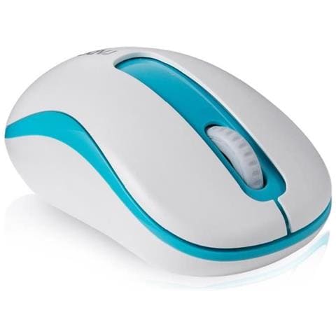 Mouse Wireless M10 Plus 1000 DPI Colore Bianco / Blu - Foto 4