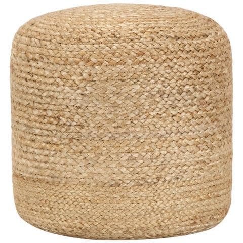 Pouf Lavorato A Mano 40x45 Cm In Juta - Foto 1