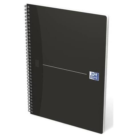 Quaderno Spiralato Office Essentials Maxi A4 Nero Quadretti 5 Mm 100100759 - Foto 1